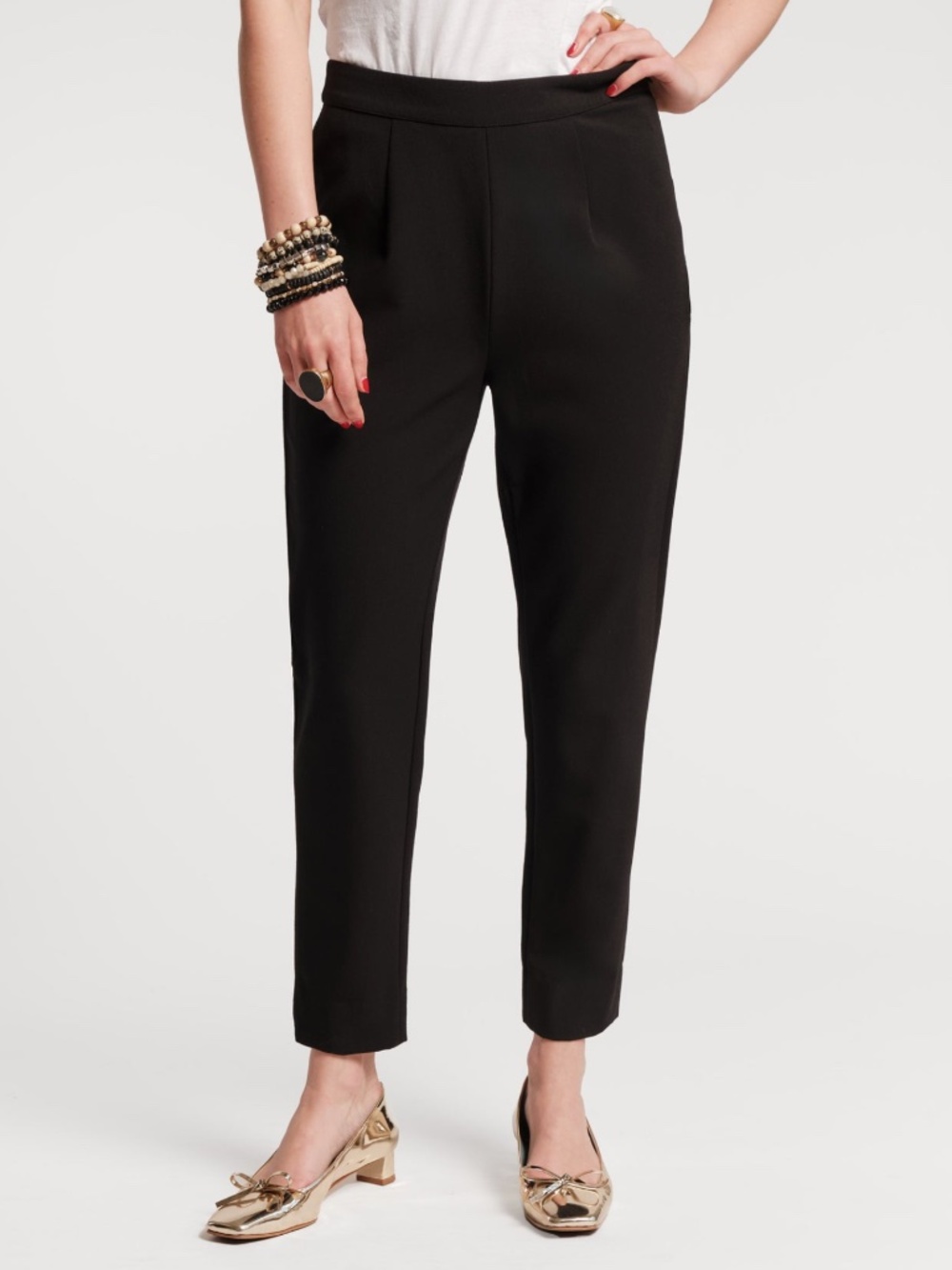 Frances Valentine Women's Black Lucy Cigarette Pant Size 12